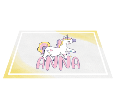 Podmetač djeca jednorog s srcima - TenStickers
