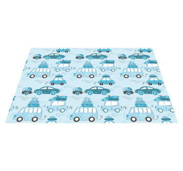 Podmetač djeca automobili s prtljagom - TenStickers
