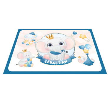Podmetač djeca s ilustracijom slončića - TenStickers