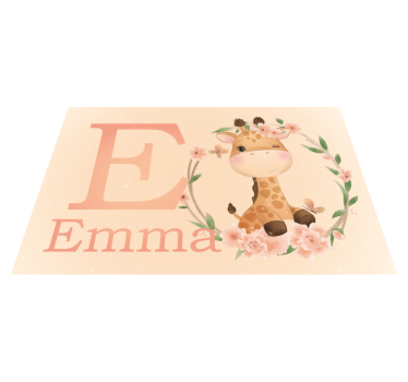 Podmetač djeca s simpatičnom žirafom - TenStickers