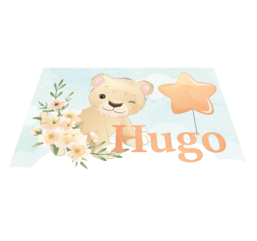 Podmetač djeca s veselim motivom lava - TenStickers
