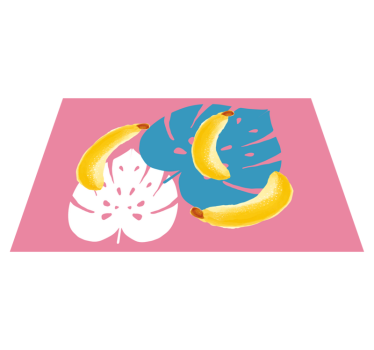 Podmetač djeca s tropskim motivom banane - TenStickers