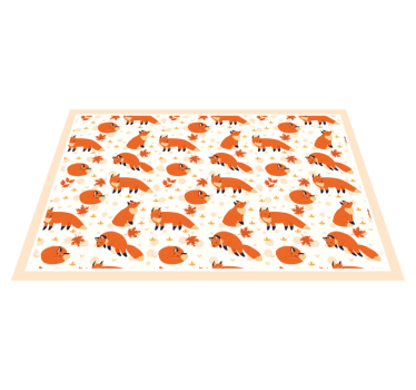 Podmetač djeca veseli uzorci lisica - TenStickers