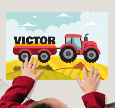 šarene traktorske i personalizirane stolnjake za stol - TenStickers