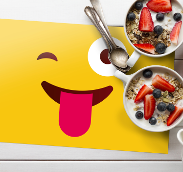Moderni emoji koji namignute suočavaju se s dječjim vinilnim podm - TenStickers