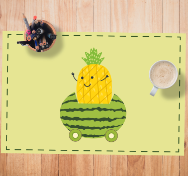 Podmetač djeca ananas lubenica vozilo - TenStickers