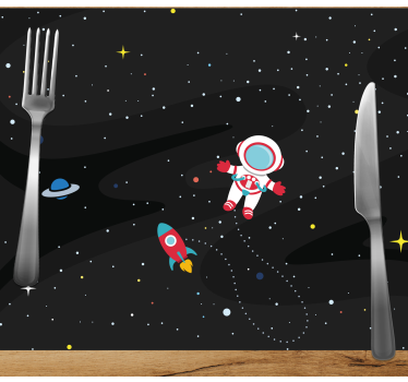 Podmetač djeca astronaut i raketa - TenStickers