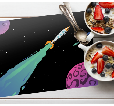 Podmetač djeca avantura lansiranja raketa - TenStickers