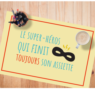 Podmetač djeca inspiracija za superheroje - TenStickers