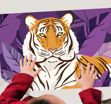 Podmetač djeca portret veličanstvenog tigra - TenStickers