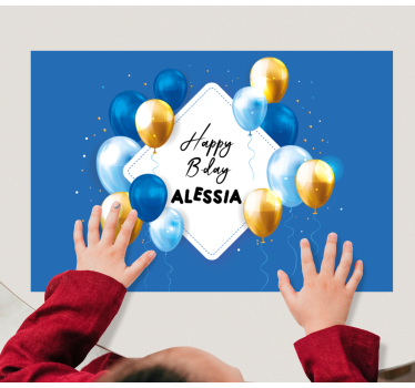 Podmetač djeca proslava rođendanskih balona - TenStickers