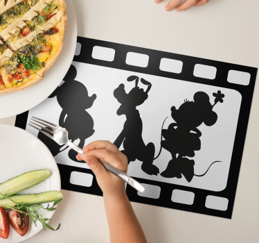 Podmetač djeca s animiranim siluetama likova - TenStickers