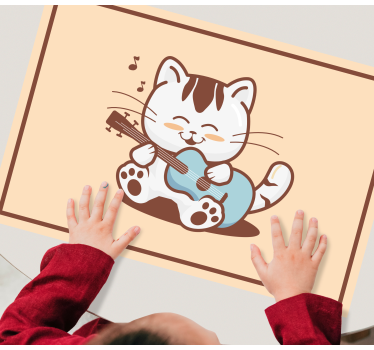 Podmetač djeca s glazbenim mačjim likom - TenStickers