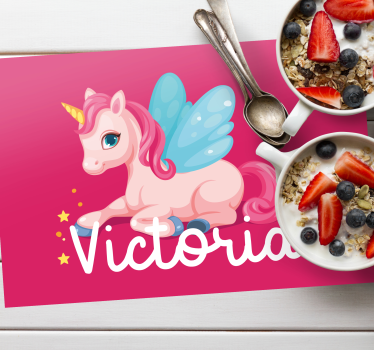 Podmetač djeca s ilustracijom šarenog jednoroga - TenStickers