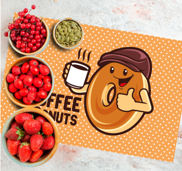 Podmetač djeca s likom sretnog krafna - TenStickers