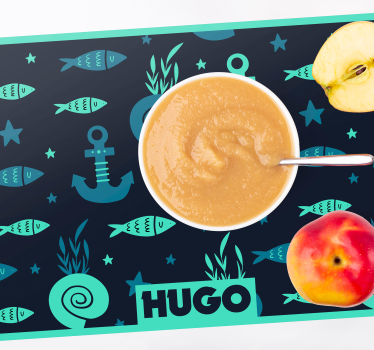 Podmetač djeca s morskim ribicama uzorak - TenStickers