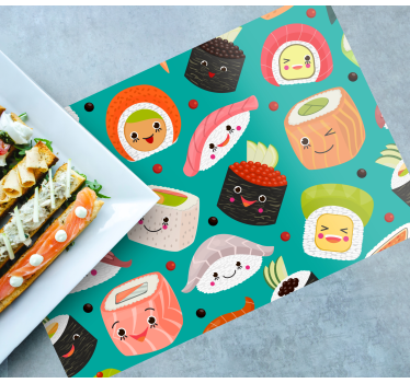 Podmetač djeca s simpatičnim likovima sushija - TenStickers