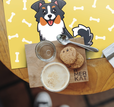 Podmetač djeca s simpatičnim psom - TenStickers