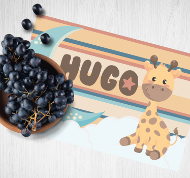 Podmetač djeca s simpatičnom figurom žirafe - TenStickers