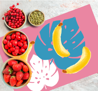 Podmetač djeca s tropskim motivom banane - TenStickers