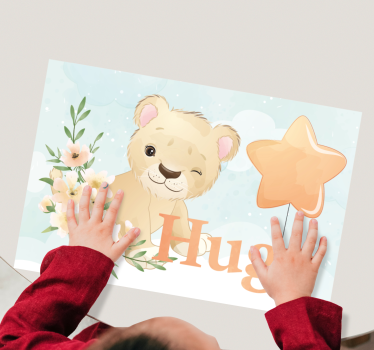 Podmetač djeca s veselim motivom lava - TenStickers