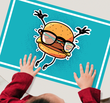 Podmetač djeca skakač hamburger lik - TenStickers