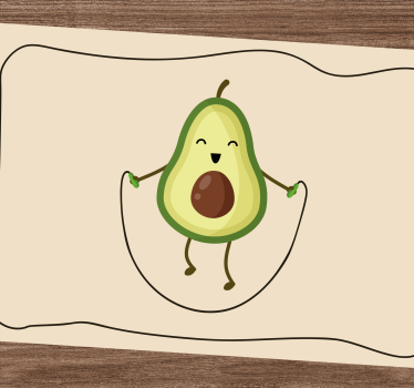Podmetač djeca sretan avokado skakač - TenStickers