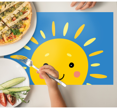 Podmetač djeca sretno sunce lice - TenStickers