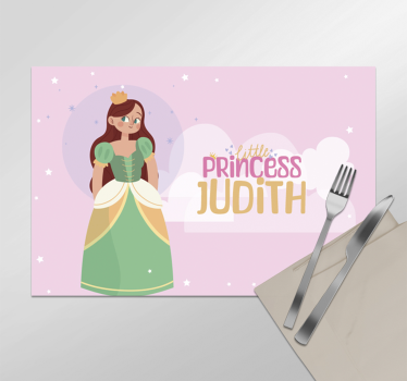 Podmetač s imenom mala princezaMala princeza - TenStickers