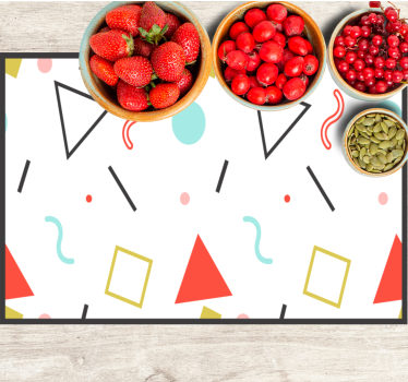 Smiješni geometrijski oblici izvorni vinil podmetači - TenStickers
