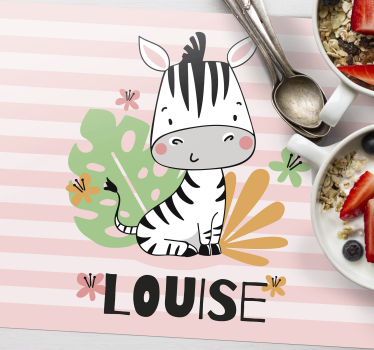 Zebra personalizirane prostirke za stol - TenStickers