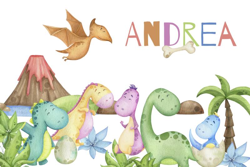 Podmetač s imenom jurska scena - TenStickers