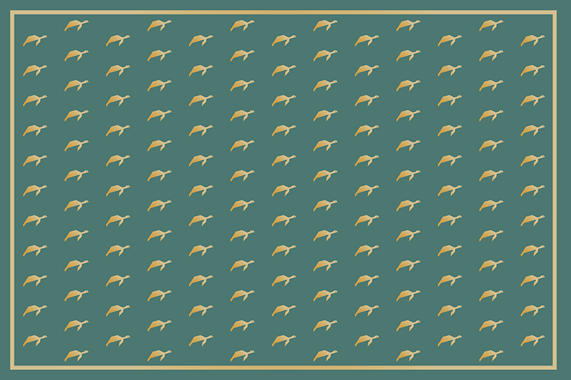 Geometrijske kornjače zelene ploče - TenStickers