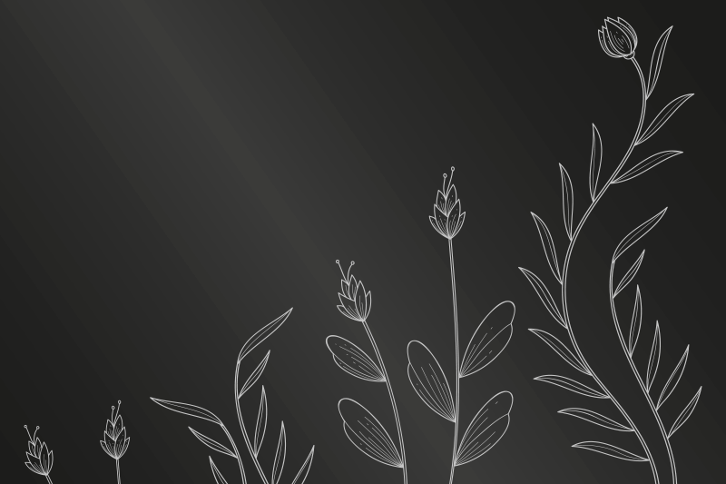 Pozadina pozadine s elegantnim biljkama - TenStickers