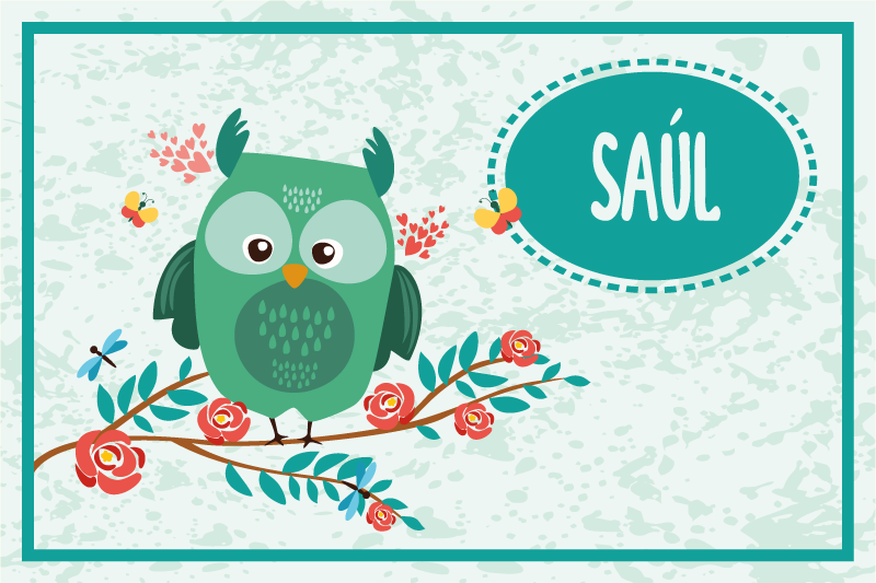 Sova prilagodljivi dječji placemati - TenStickers