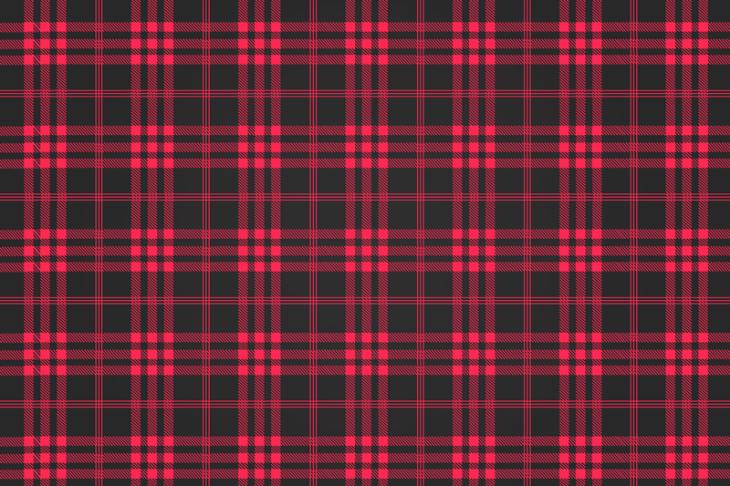 Crveni tartan božićni podmetači - TenStickers