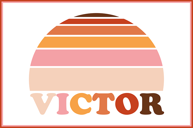 Podmetač s imenom prilagodljiv za svaki stol - TenStickers