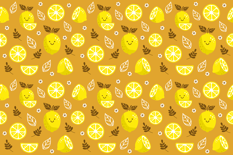 Nasmijani limunski podmetači - TenStickers