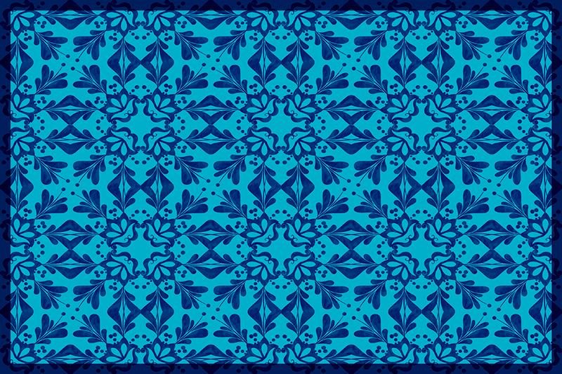 Podmetač tekstura s elegantnim botaničkim uzorkom - TenStickers