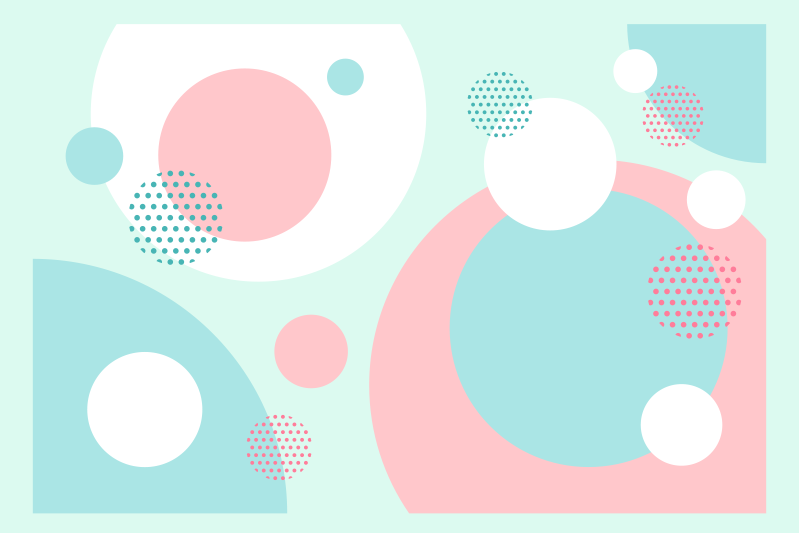 Podmetač moderan geometrijski šareni blokovi - TenStickers