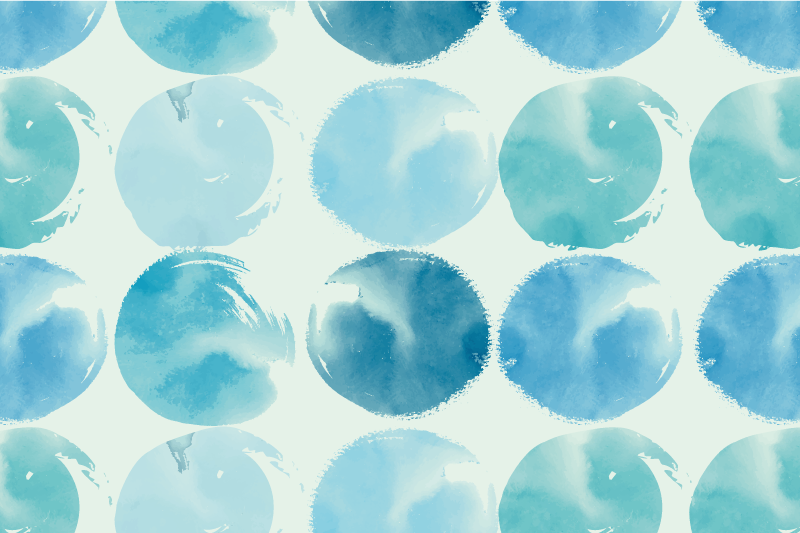 Podmetač moderan s kružnim akvarelnim motivima - TenStickers