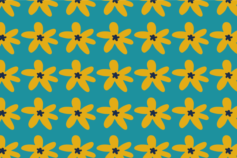 Podmetač moderan s vibrantnim cvjetnim uzorkom - TenStickers