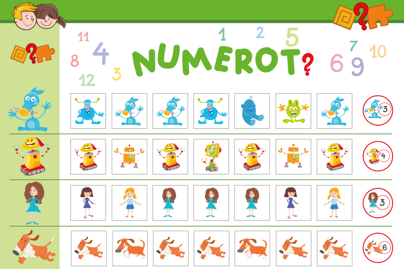 Podmetač djeca Šarena edukativna tabla - TenStickers