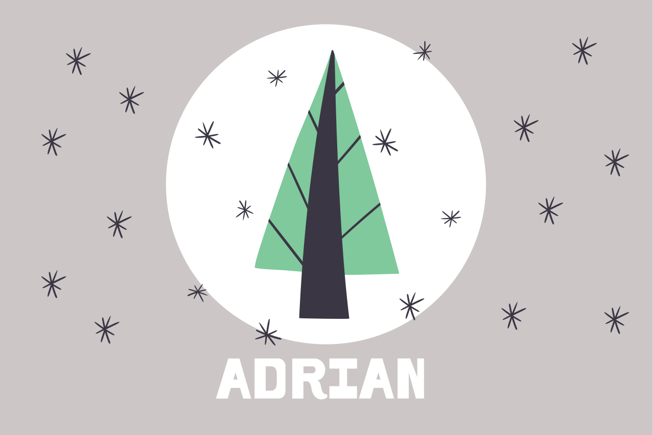 Personalizirane podmetače za božićno drvce - TenStickers