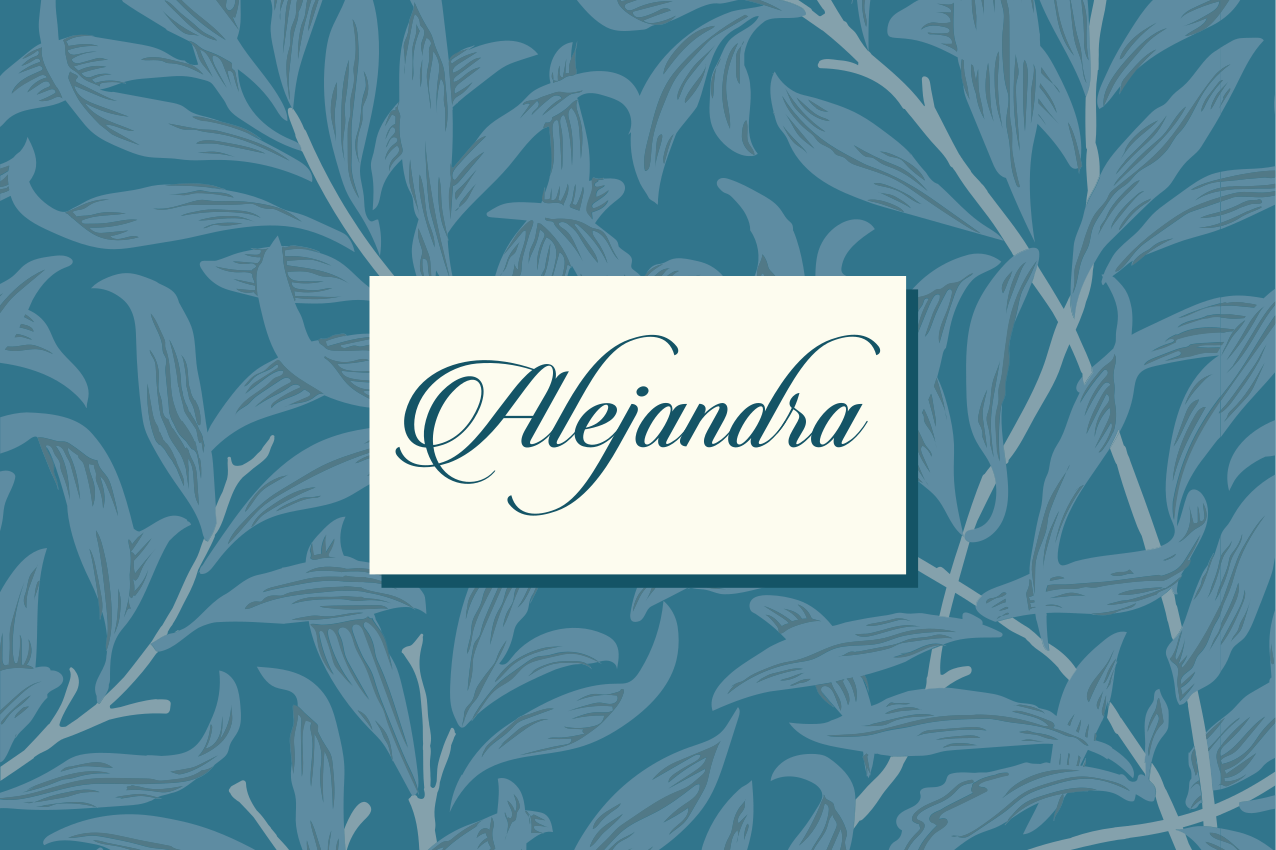 Podmetač s imenom elegantni dizajn lista - TenStickers