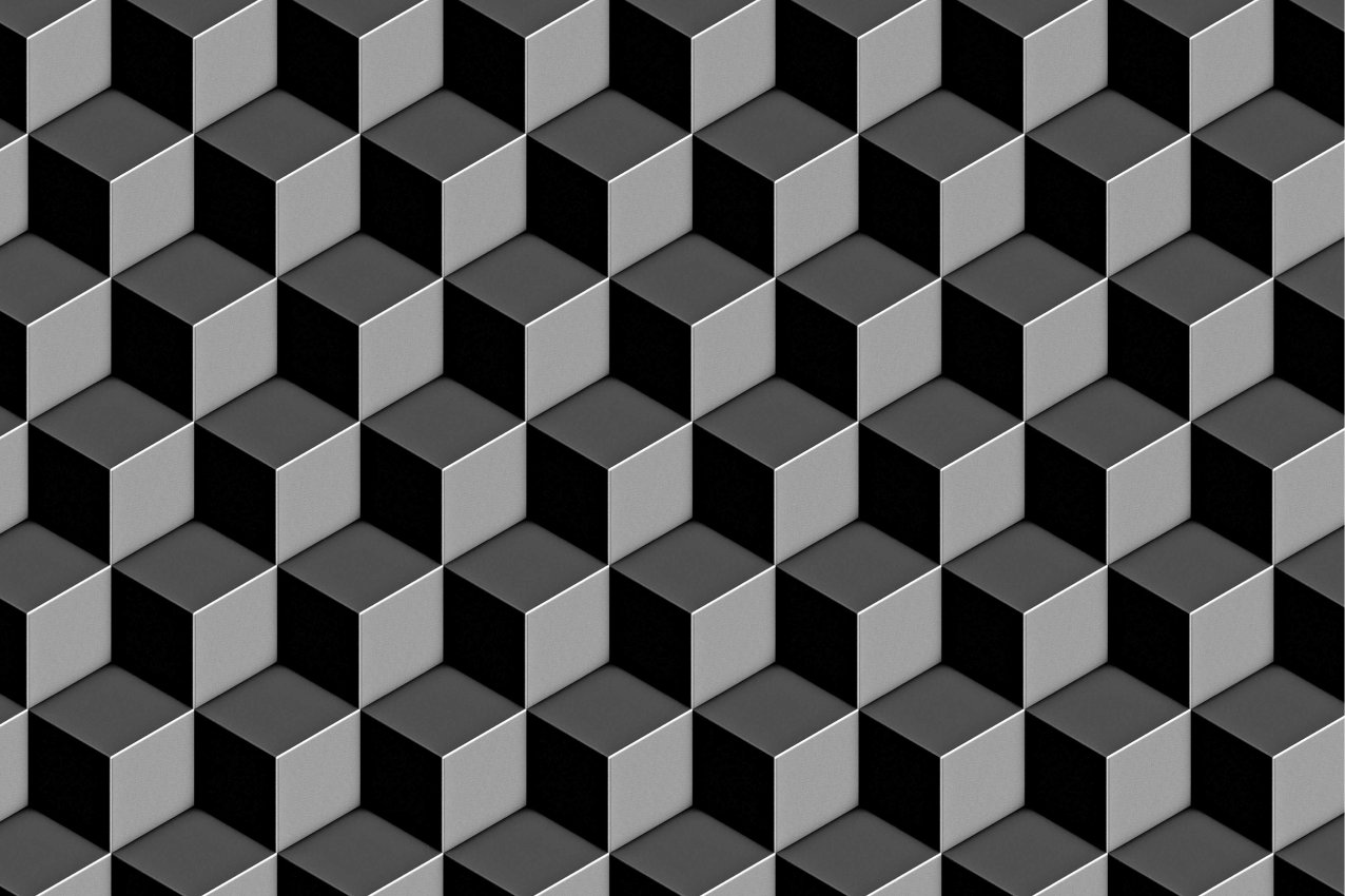 Podmetač tekstura uzorak geometrijskih kocki - TenStickers