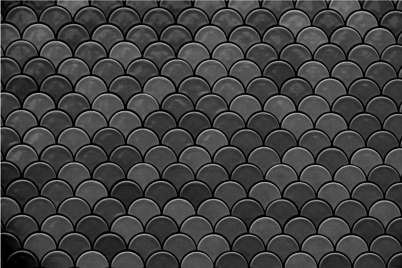 Crne ljuske teksturirani podmetači - TenStickers