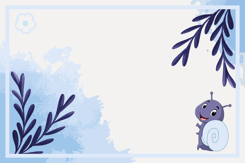 Podmetač djeca puž s lišćem - TenStickers