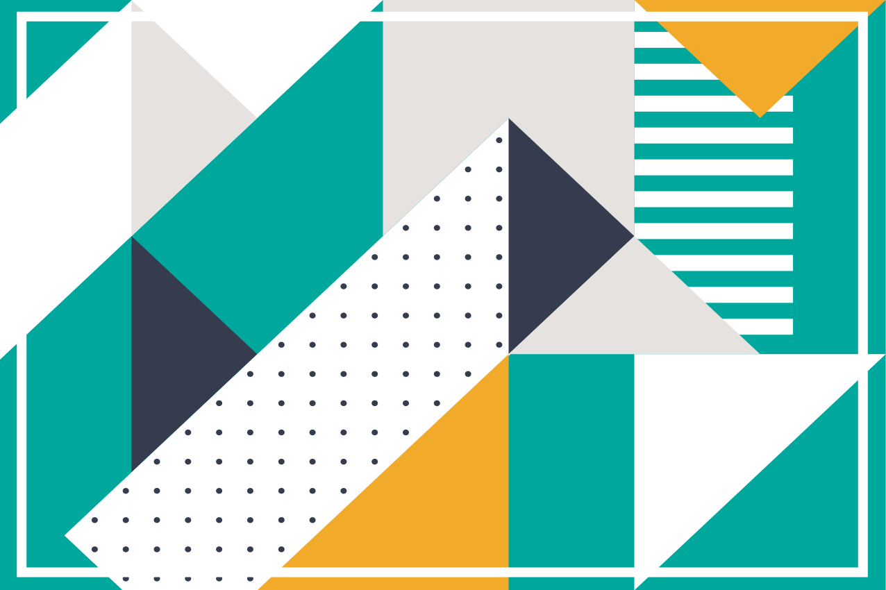 Podmetač moderan s geometrijskim uzorcima - TenStickers