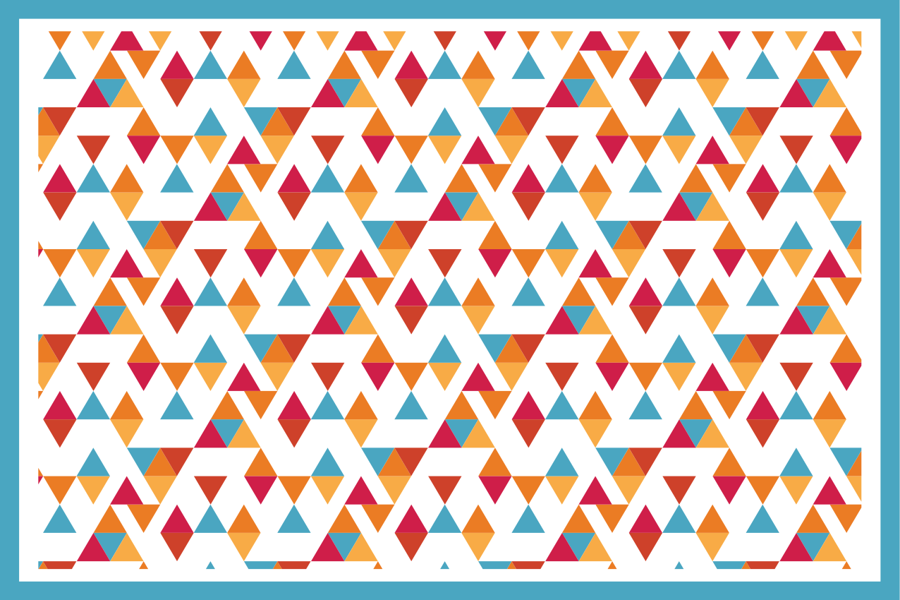 Podmetač izvornik vibrantni geometrijski uzorak - TenStickers